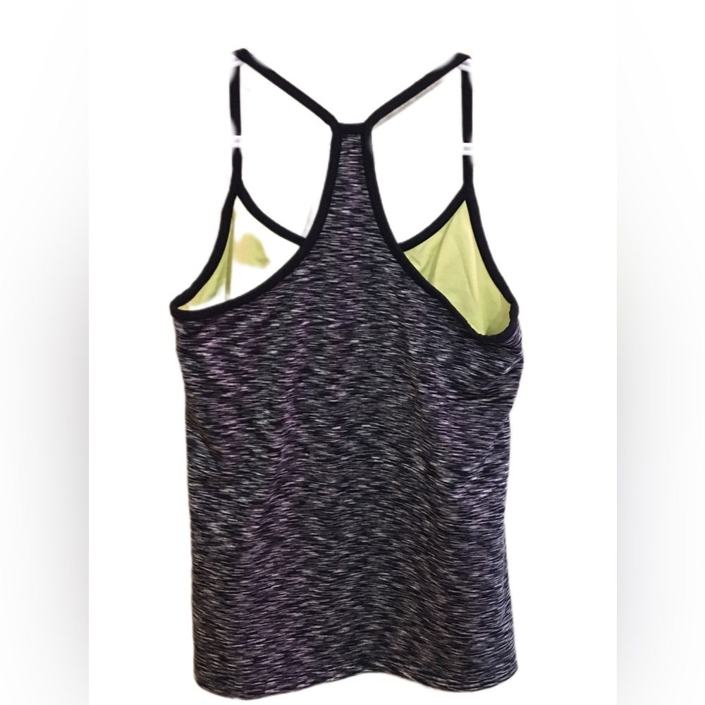 Joe Fresh Gray and Black Fitted Sleeveless Tank Top - Picture 4 of 6